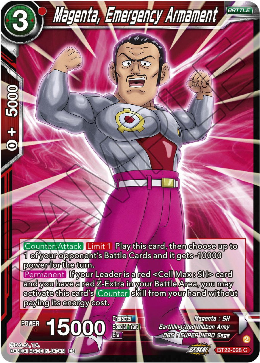 Magenta, Emergency Armament (BT22-028) [Critical Blow] | Devastation Store