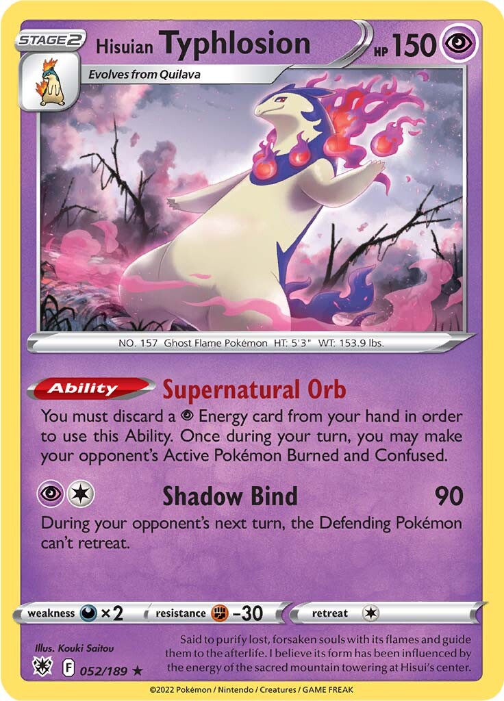 Hisuian Typhlosion (052/189) [Sword & Shield: Astral Radiance] | Devastation Store