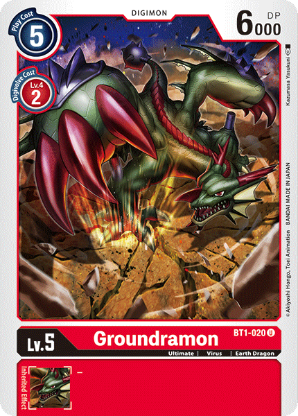 Groundramon [BT1-020] [Release Special Booster Ver.1.0] | Devastation Store