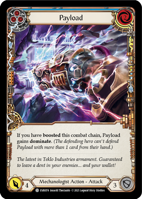 Payload (Blue) [EVR078] (Everfest)  1st Edition Rainbow Foil | Devastation Store