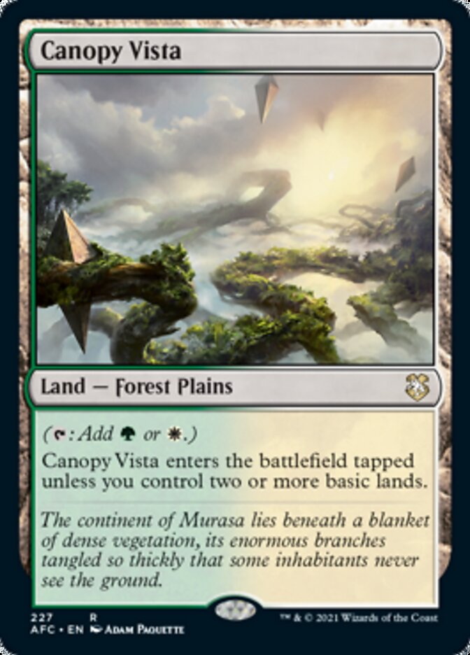 Canopy Vista [Dungeons & Dragons: Adventures in the Forgotten Realms Commander] | Devastation Store