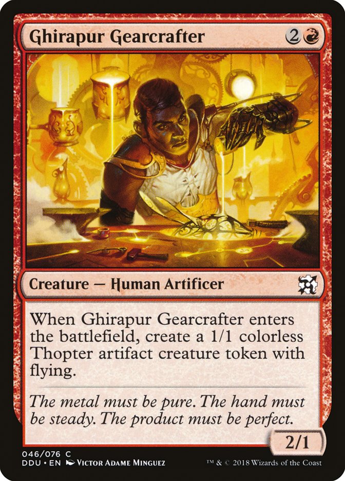 Ghirapur Gearcrafter [Duel Decks: Elves vs. Inventors] | Devastation Store