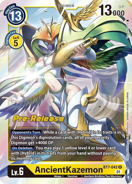AncientKazemon [BT7-042] [Next Adventure Pre-Release Cards] | Devastation Store