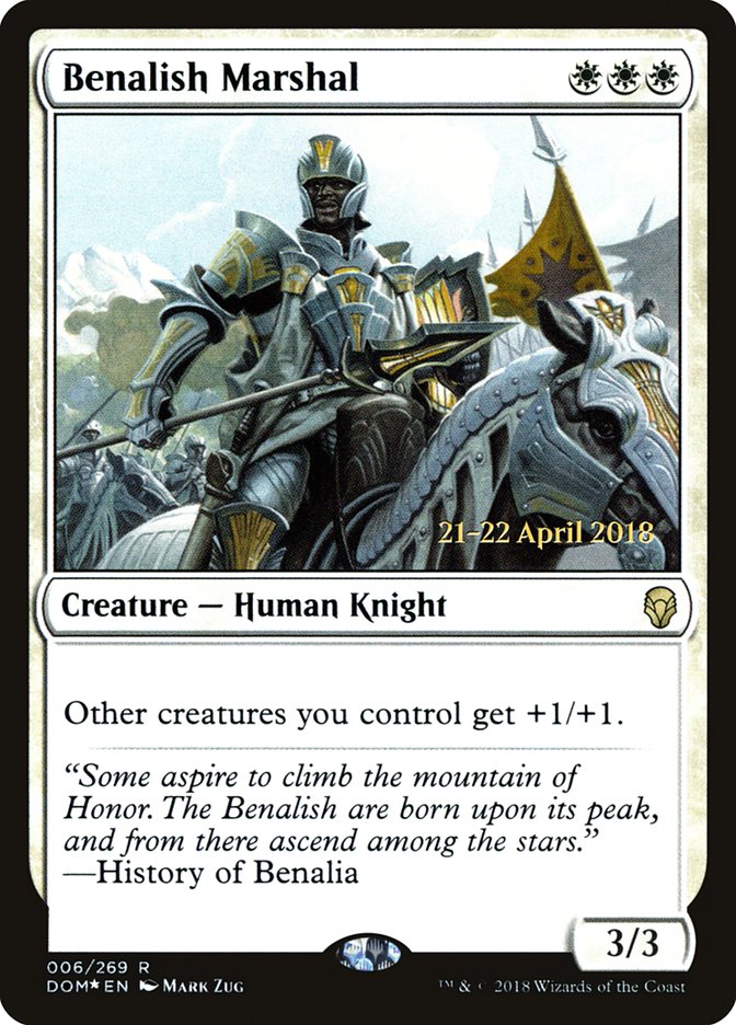 Benalish Marshal  [Dominaria Prerelease Promos] | Devastation Store