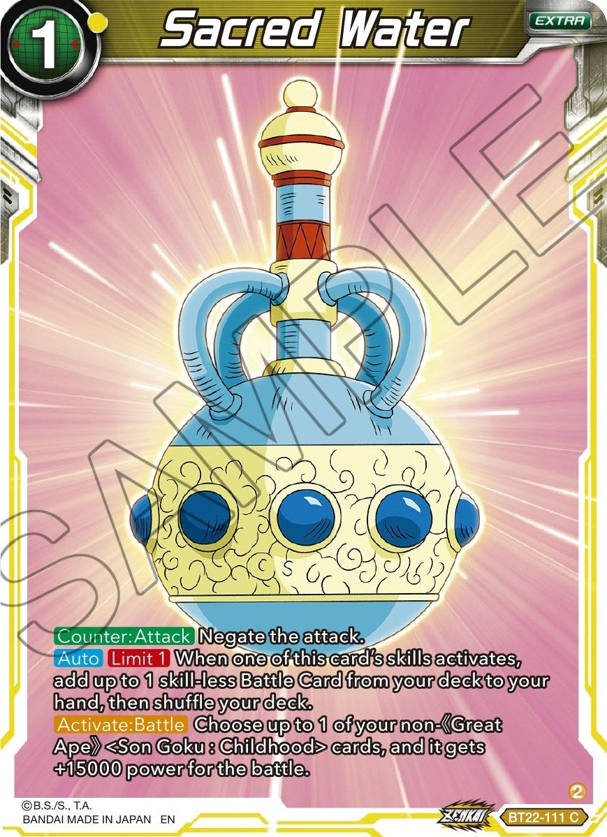 Sacred Water (Bt22-111) [Critical Blow] | Devastation Store