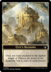 City's Blessing // Emblem - Teferi, Temporal Archmage Double-Sided Token [Commander Masters Tokens] | Devastation Store