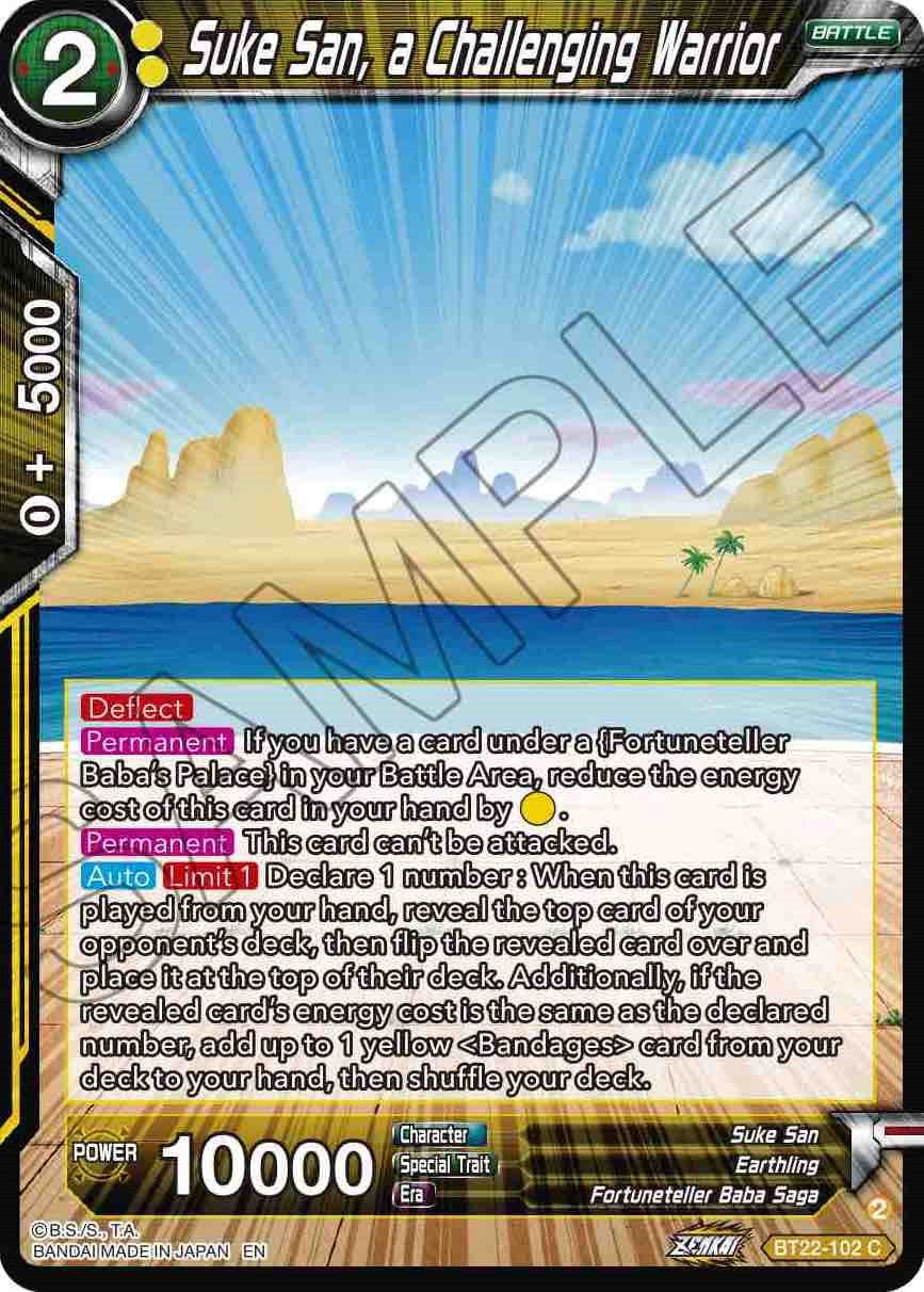 Suke San, a Challenging Warrior (BT22-102) [Critical Blow] | Devastation Store