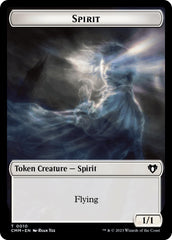 Spirit (0010) // Knight Double-Sided Token [Commander Masters Tokens] | Devastation Store