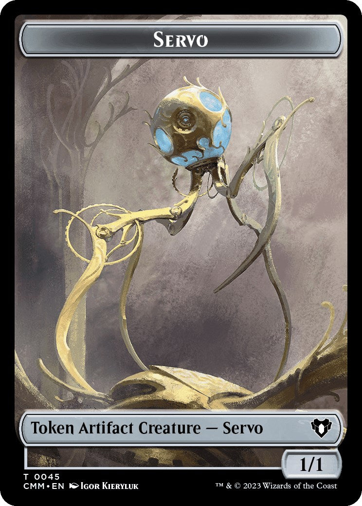 Servo // Cat (0005) Double-Sided Token [Commander Masters Tokens] | Devastation Store