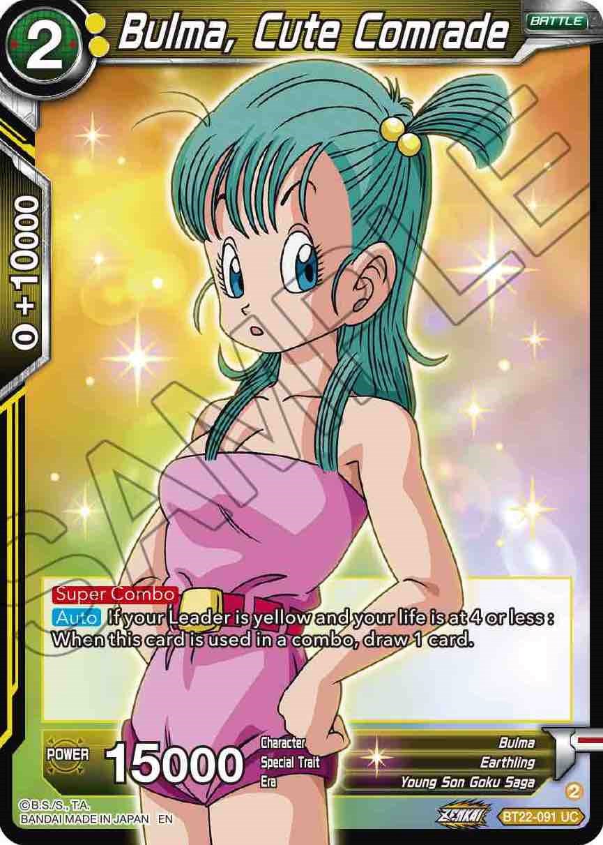 Bulma, Cute Comrade (BT22-091) [Critical Blow] | Devastation Store