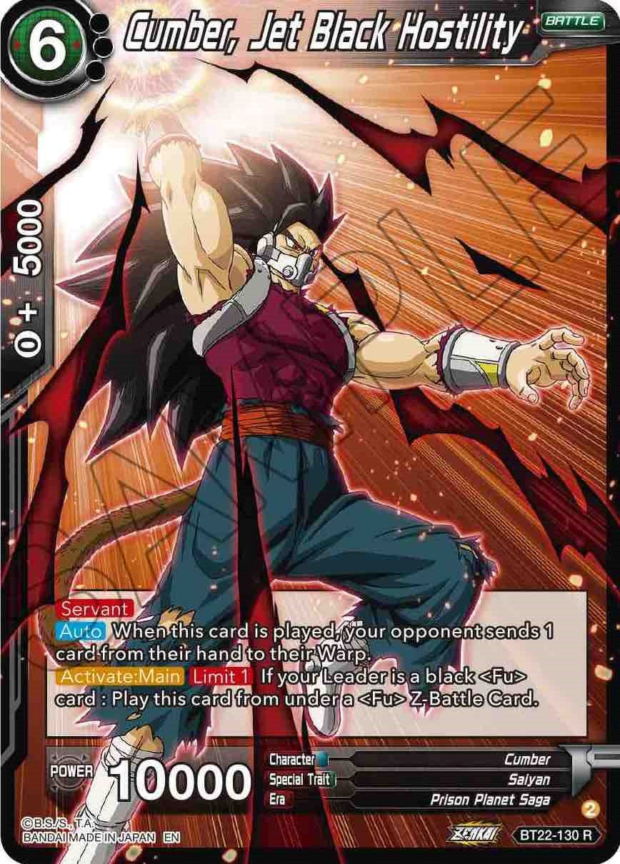 Cumber, Jet Black Hostility (BT22-130) [Critical Blow] | Devastation Store