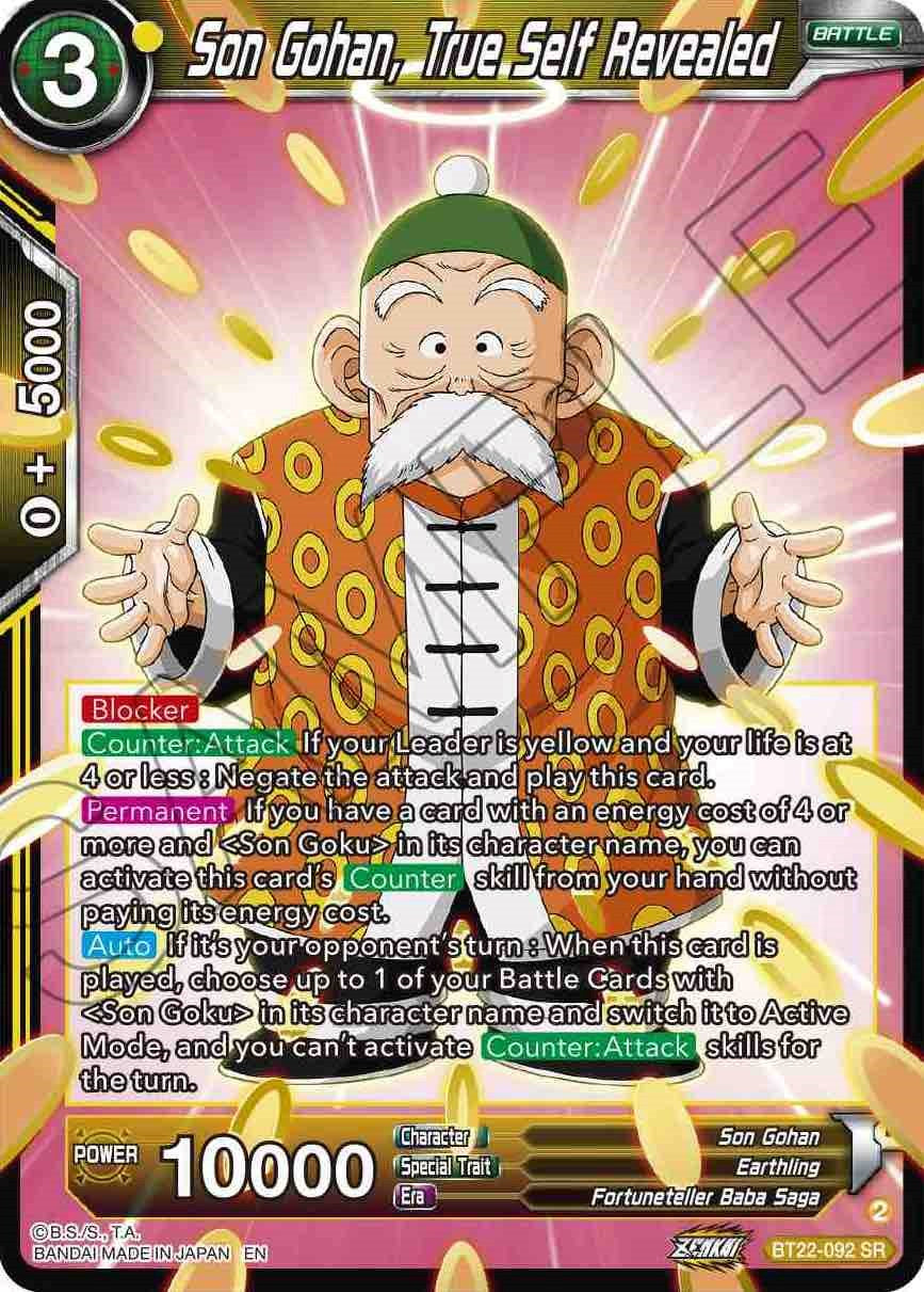 Son Gohan, True Self Revealed (BT22-092) [Critical Blow] | Devastation Store