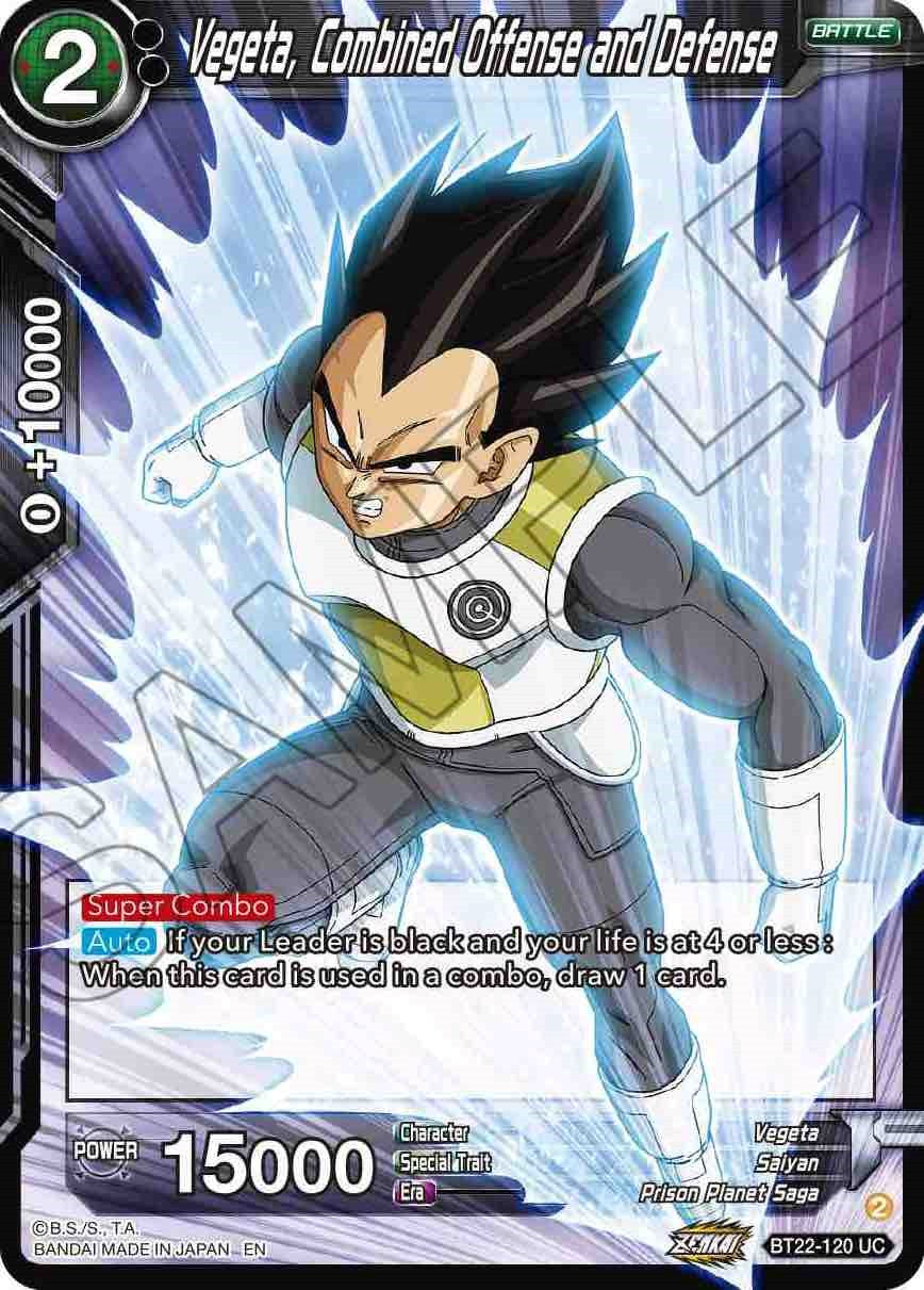 Vegeta, Combined Offense and Defense (BT22-120) [Critical Blow] | Devastation Store