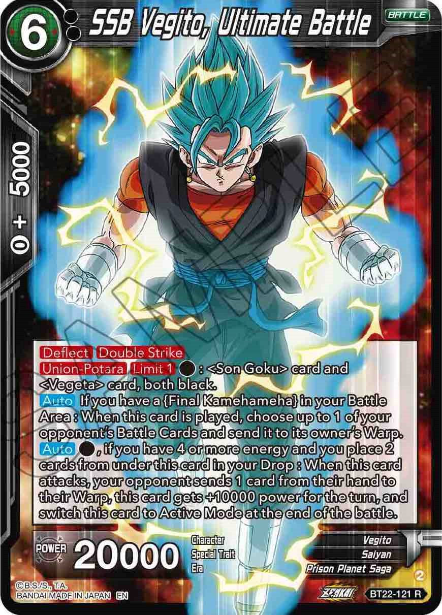 SSB Vegito, Ultimate Battle (BT22-121) [Critical Blow] | Devastation Store