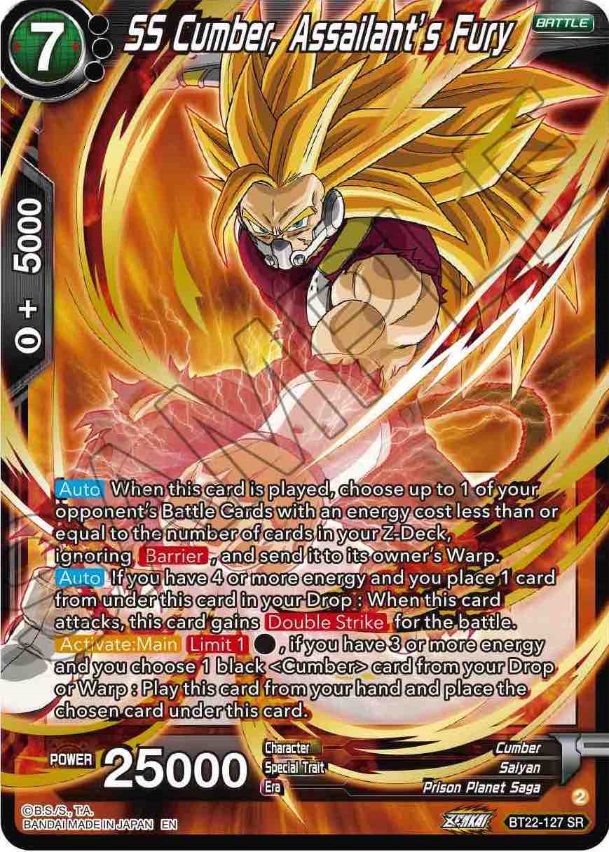 SS Cumber, Assailant's Fury (BT22-127) [Critical Blow] | Devastation Store