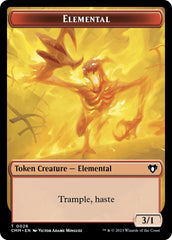 Elemental (0026) // Phyrexian Germ Double-Sided Token [Commander Masters Tokens] | Devastation Store