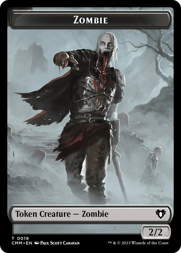 Zombie (0019) // Thrull Double-Sided Token [Commander Masters Tokens] | Devastation Store