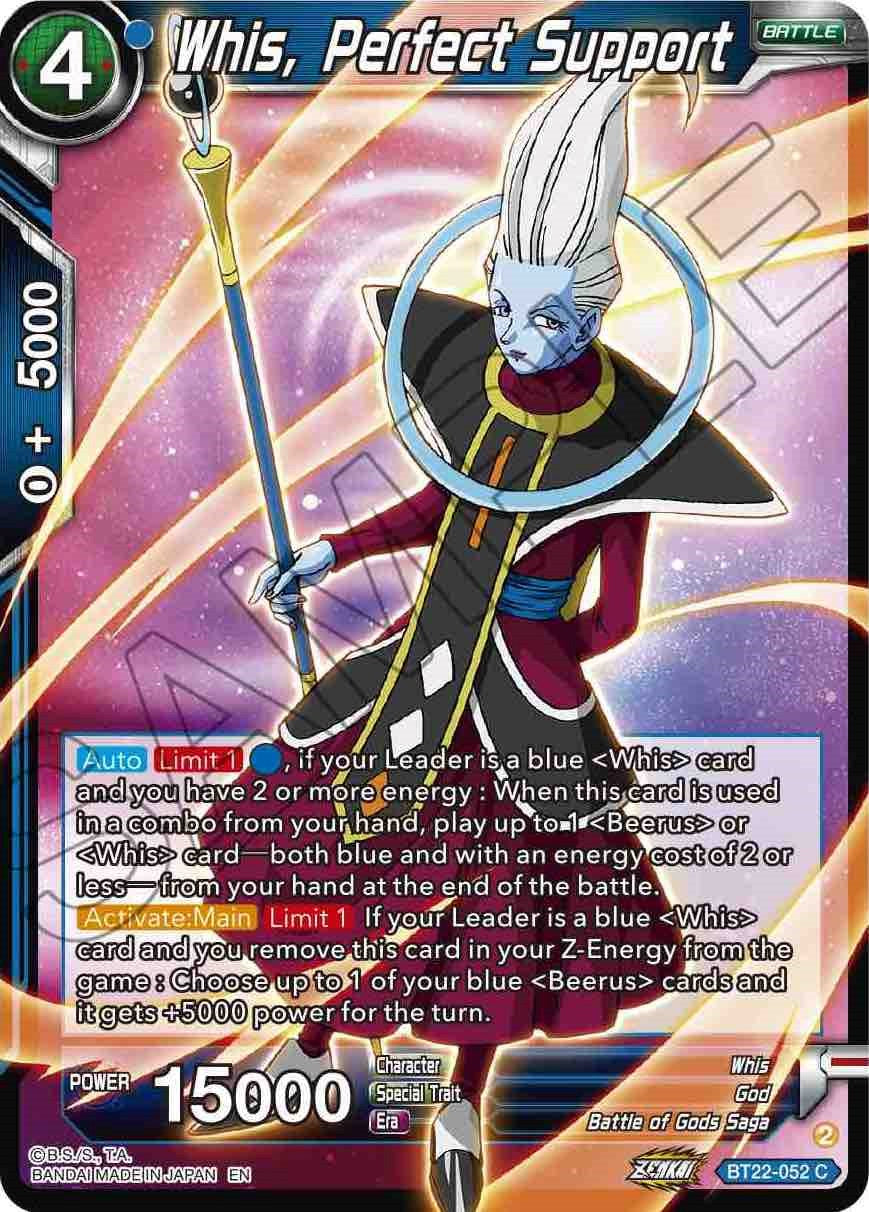 Whis, Perfect Support (BT22-052) [Critical Blow] | Devastation Store