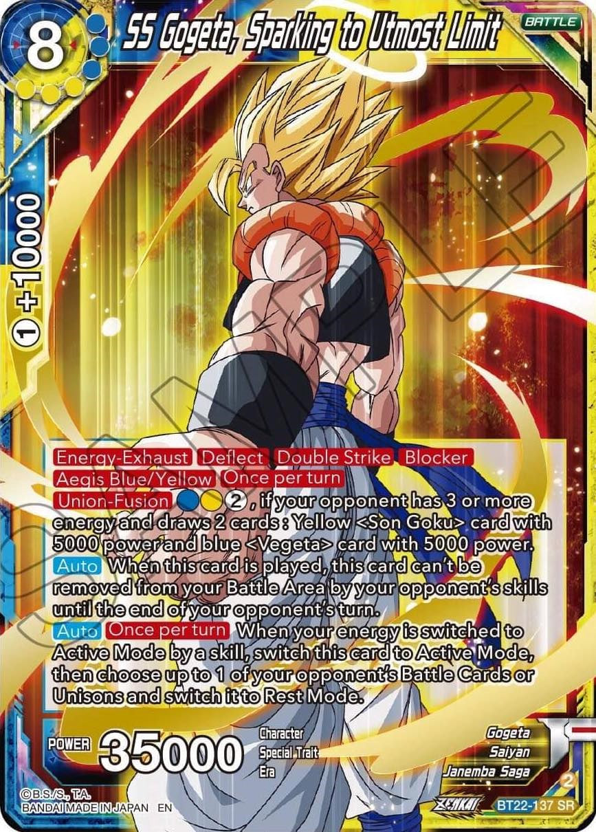 SS Gogeta, Sparking to Utmost Limit (BT22-137) [Critical Blow] | Devastation Store