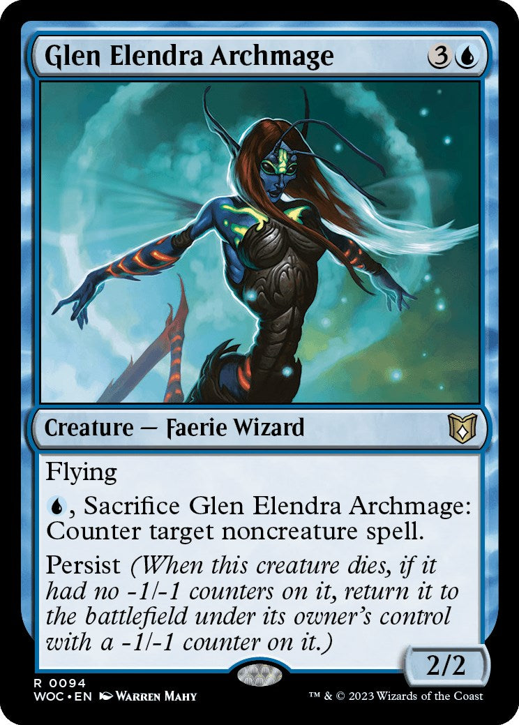 Glen Elendra Archmage [Wilds of Eldraine Commander] | Devastation Store