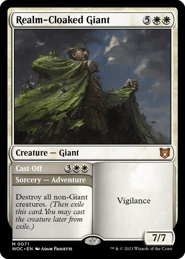 Realm-Cloaked Giant // Cast Off [Wilds of Eldraine Commander] | Devastation Store