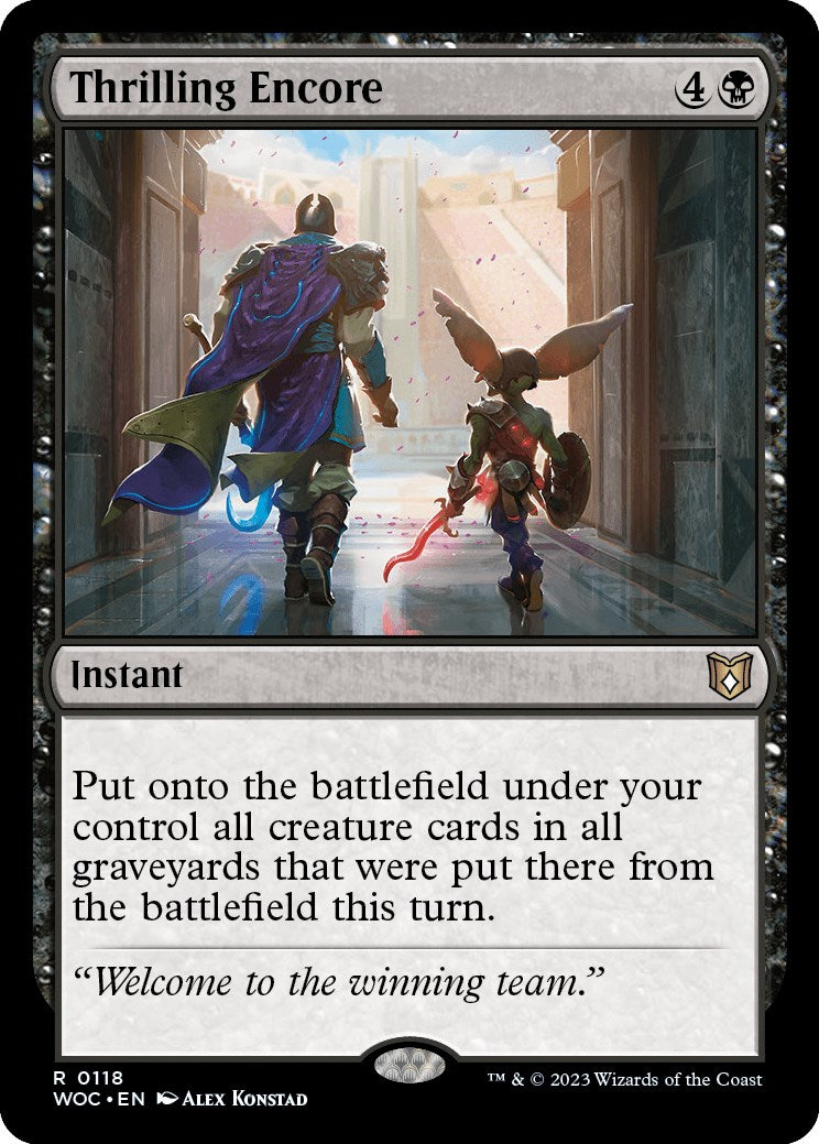 Thrilling Encore [Wilds of Eldraine Commander] | Devastation Store