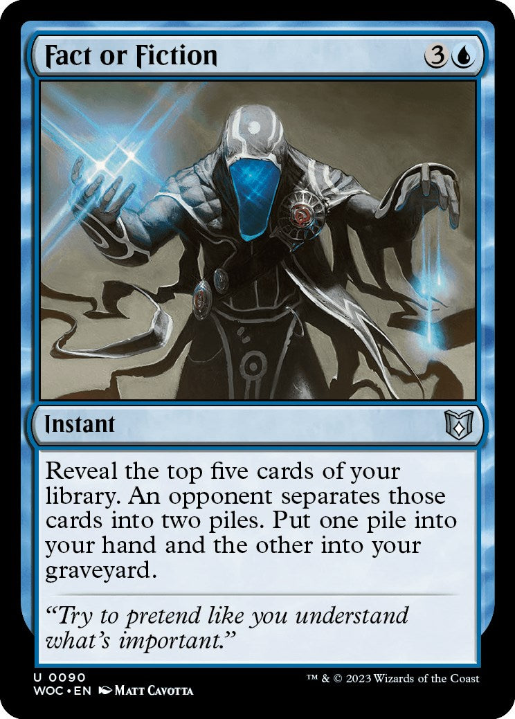 Fact or Fiction [Wilds of Eldraine Commander] | Devastation Store