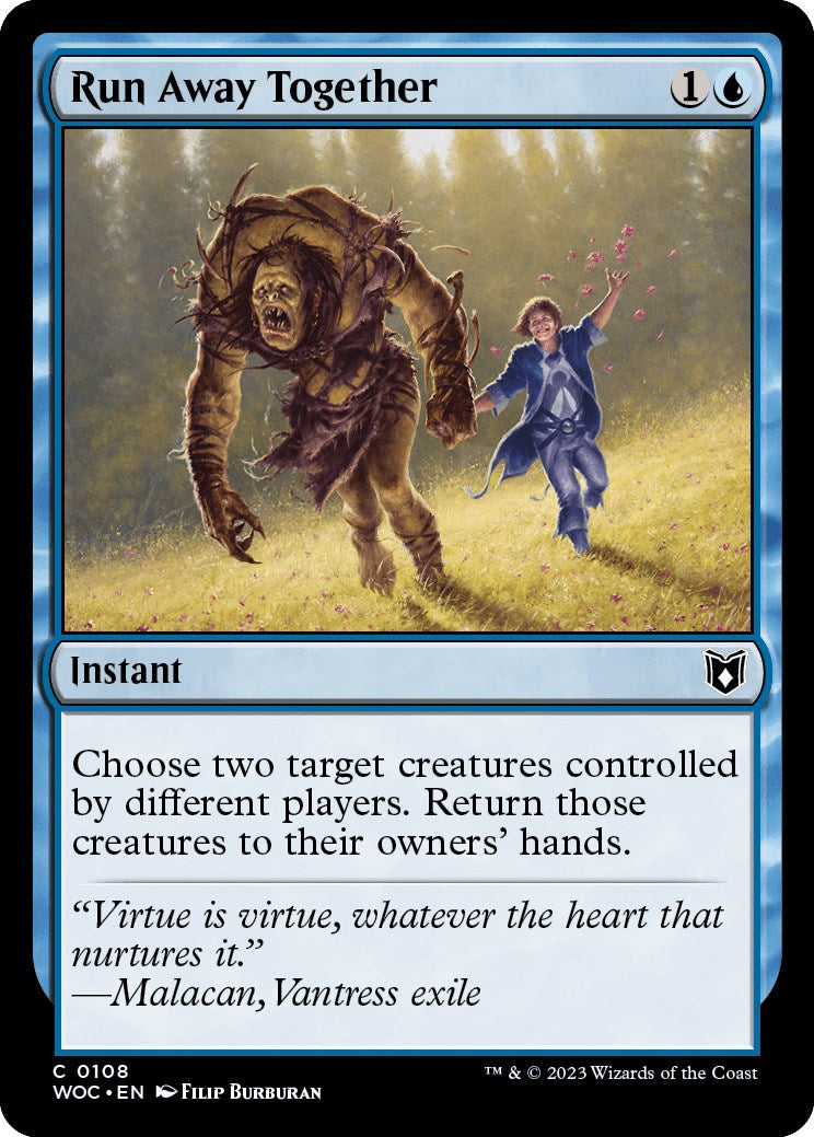 Run Away Together [Wilds of Eldraine Commander] | Devastation Store