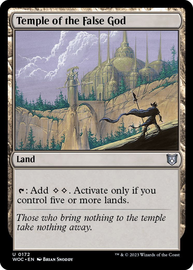 Temple of the False God [Wilds of Eldraine Commander] | Devastation Store
