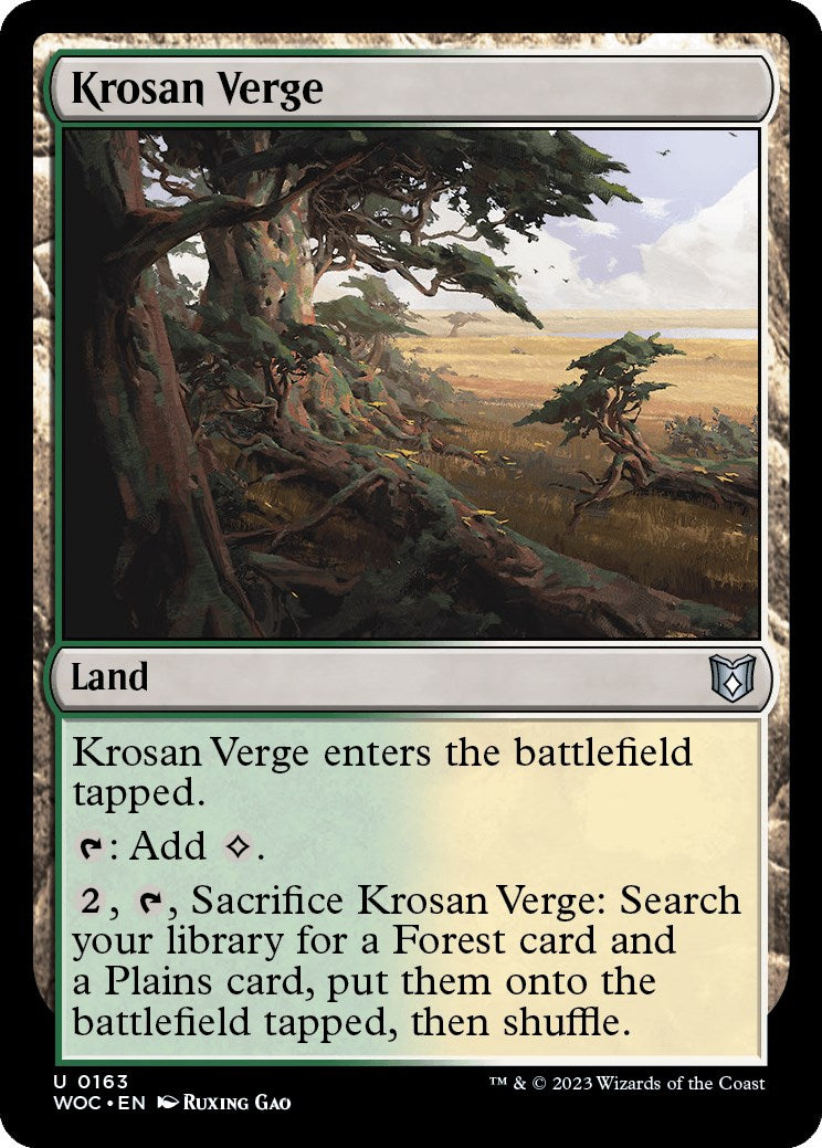 Krosan Verge [Wilds of Eldraine Commander] | Devastation Store