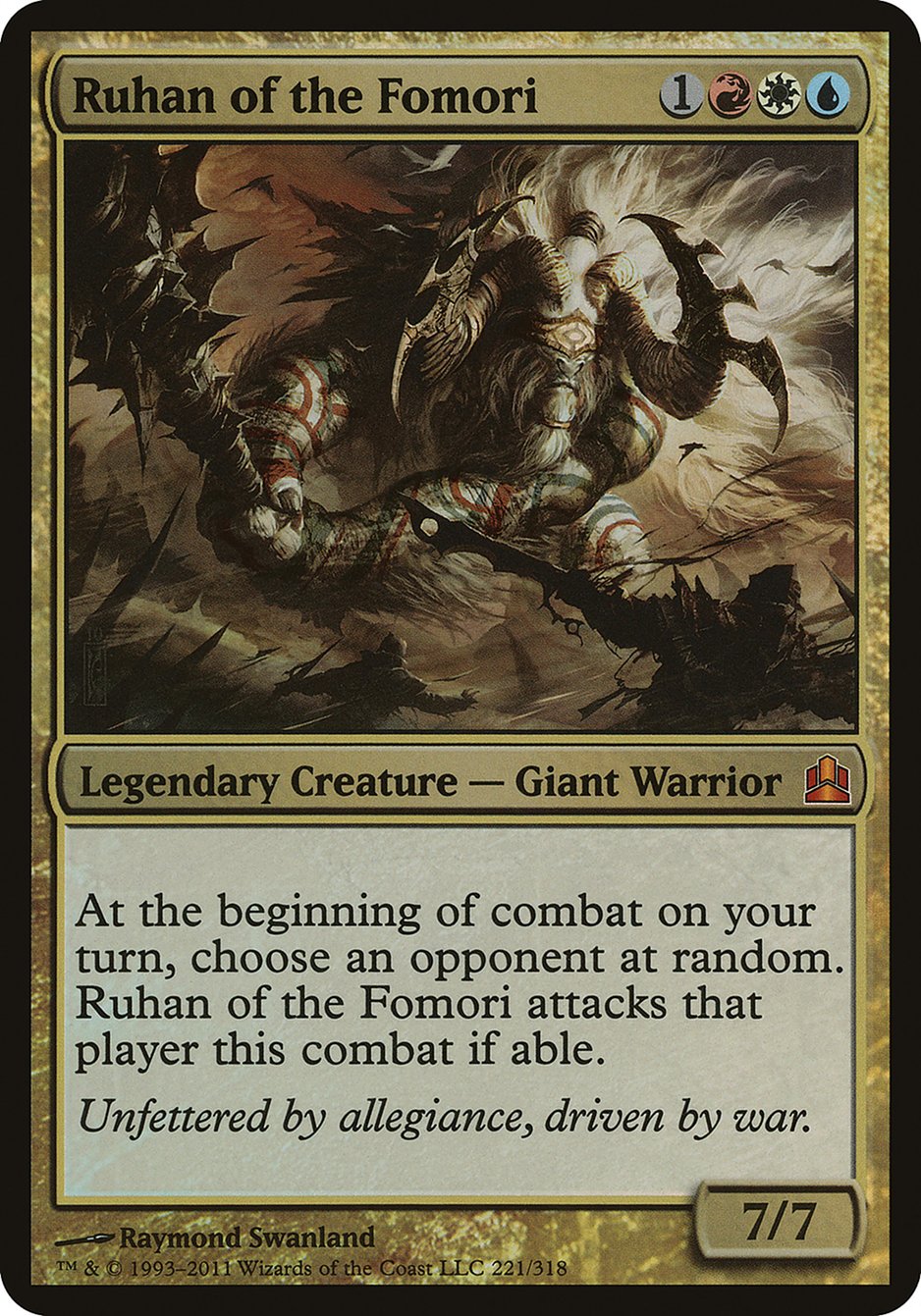 Ruhan of the Fomori (Oversized) [Commander 2011 Oversized] | Devastation Store