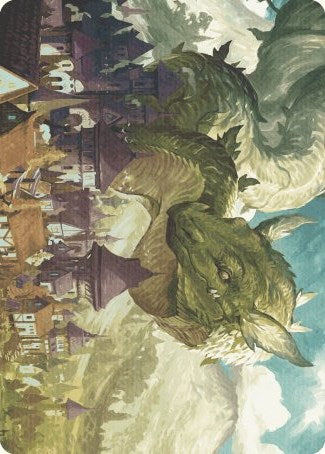Beanstalk Wurm Art Card [Wilds of Eldraine Art Series] | Devastation Store