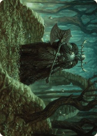 Mosswood Dreadknight Art Card [Wilds of Eldraine Art Series] | Devastation Store
