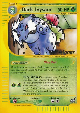 Dark Ivysaur (6) (Winner) [Best of Promos] | Devastation Store