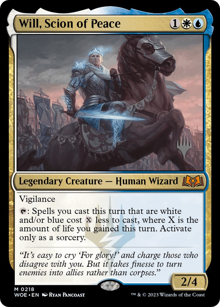 Will, Scion of Peace (Promo Pack) [Wilds of Eldraine Promos] | Devastation Store