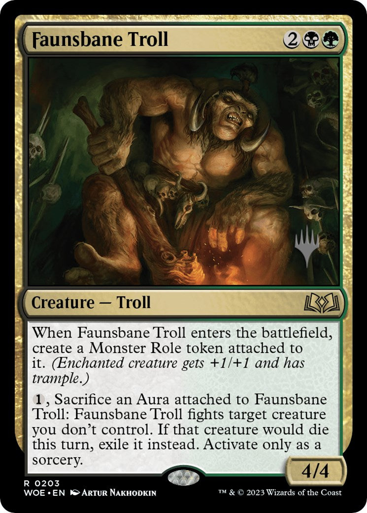 Faunsbane Troll (Promo Pack) [Wilds of Eldraine Promos] | Devastation Store