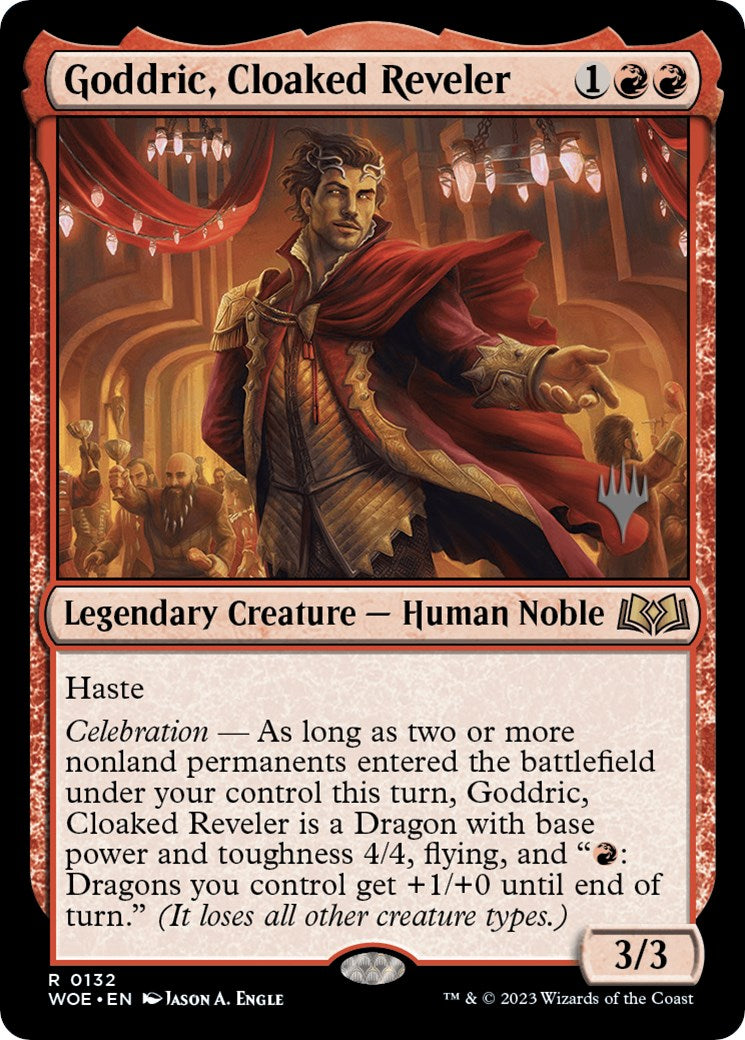 Goddric, Cloaked Reveler (Promo Pack) [Wilds of Eldraine Promos] | Devastation Store