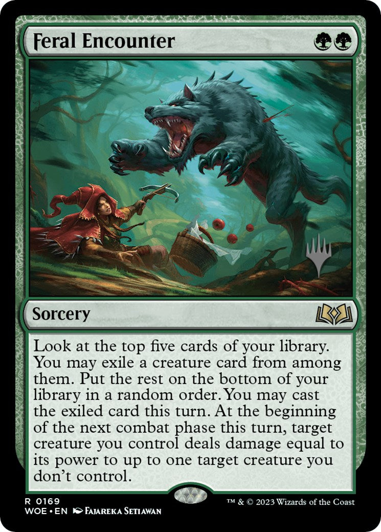 Feral Encounter (Promo Pack) [Wilds of Eldraine Promos] | Devastation Store