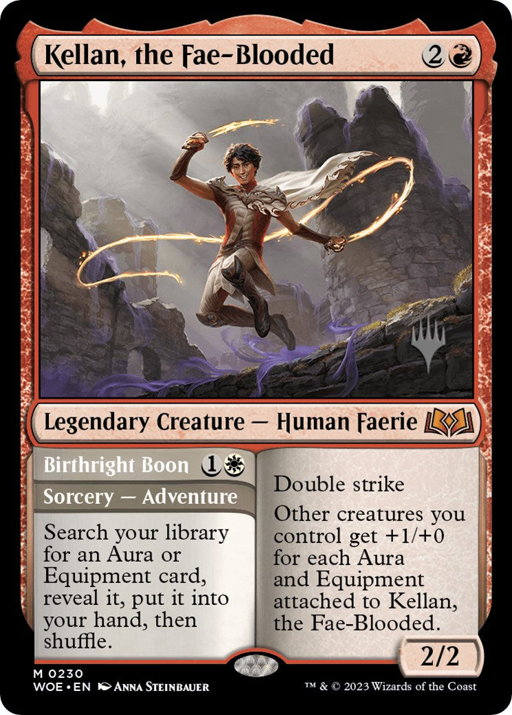 Kellan, the Fae-Blooded (Promo Pack) [Wilds of Eldraine Promos] | Devastation Store