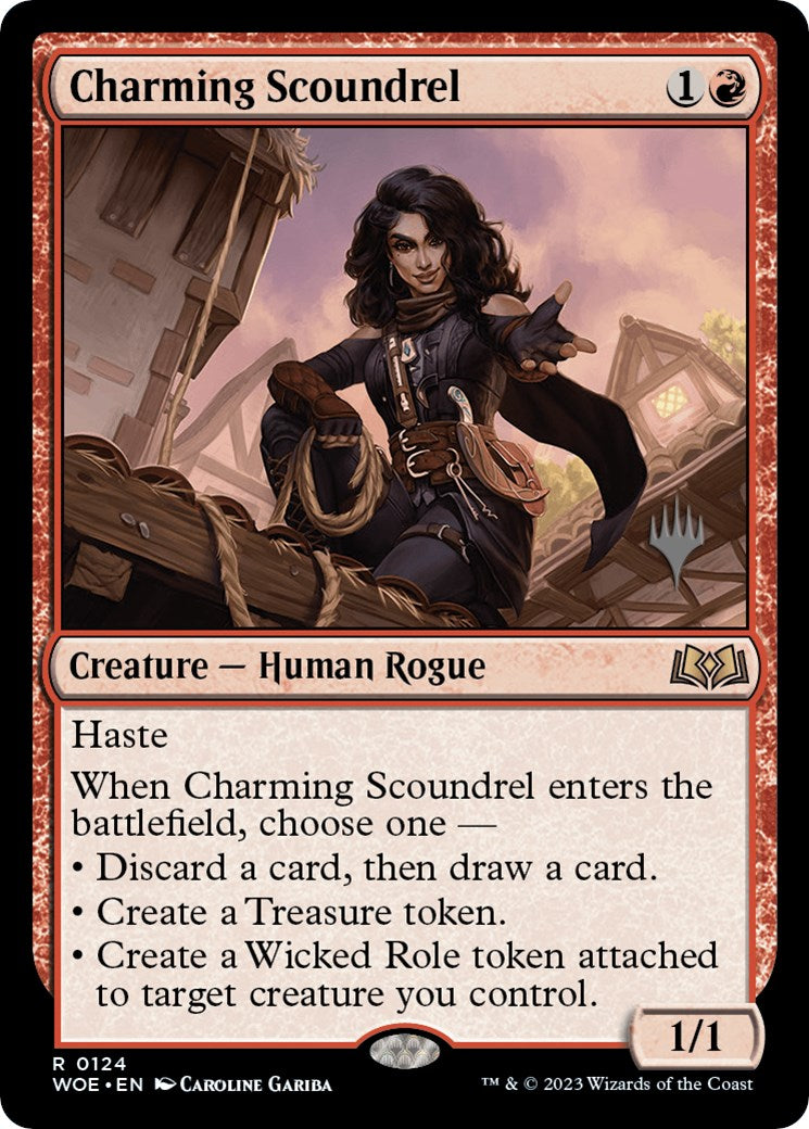 Charming Scoundrel (Promo Pack) [Wilds of Eldraine Promos] | Devastation Store