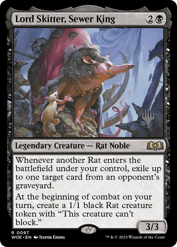 Lord Skitter, Sewer King (Promo Pack) [Wilds of Eldraine Promos] | Devastation Store