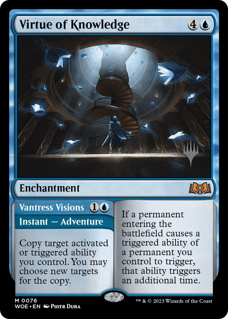 Virtue of Knowledge // Vantress Visions (Promo Pack) [Wilds of Eldraine Promos] | Devastation Store