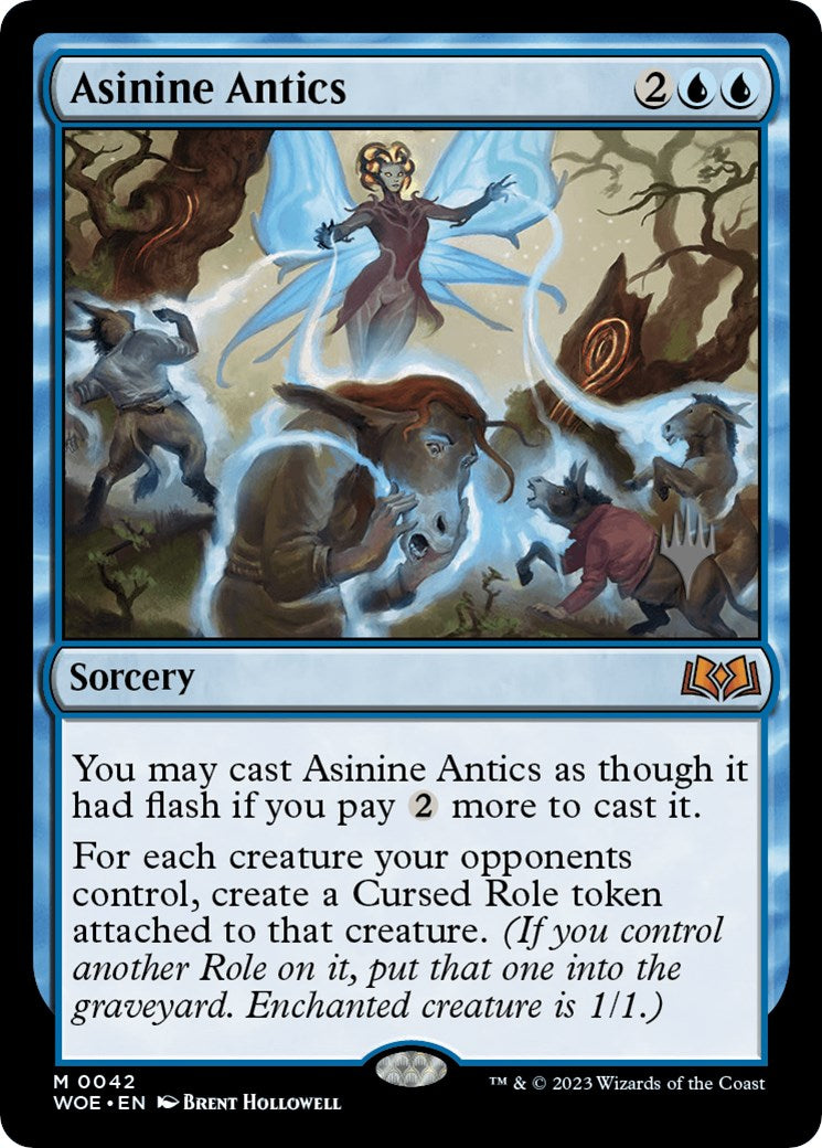 Asinine Antics (Promo Pack) [Wilds of Eldraine Promos] | Devastation Store