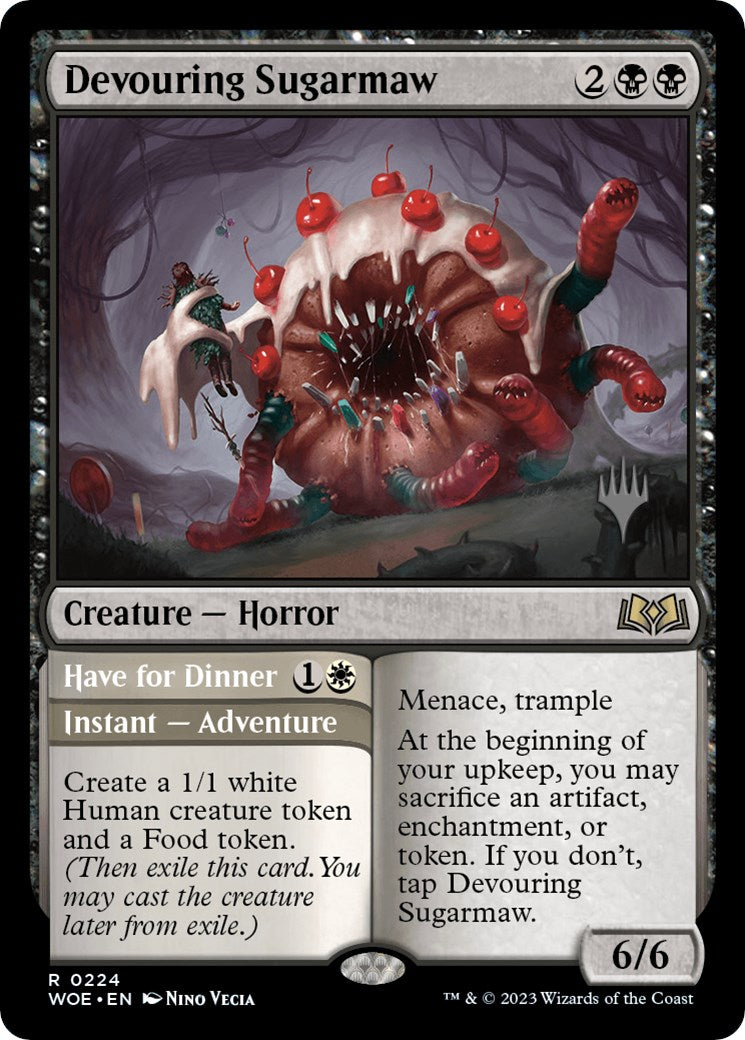 Devouring Sugarmaw // Have for Dinner(Promo Pack) [Wilds of Eldraine Promos] | Devastation Store