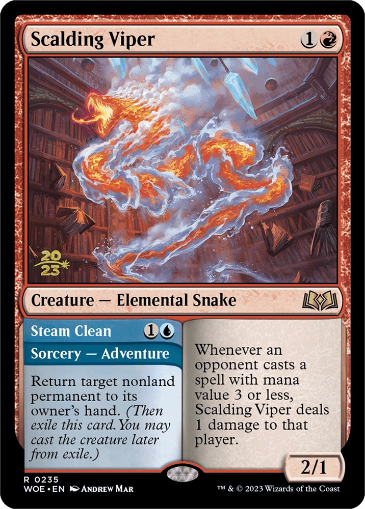 Scalding Viper [Wilds of Eldraine Prerelease Promos] | Devastation Store