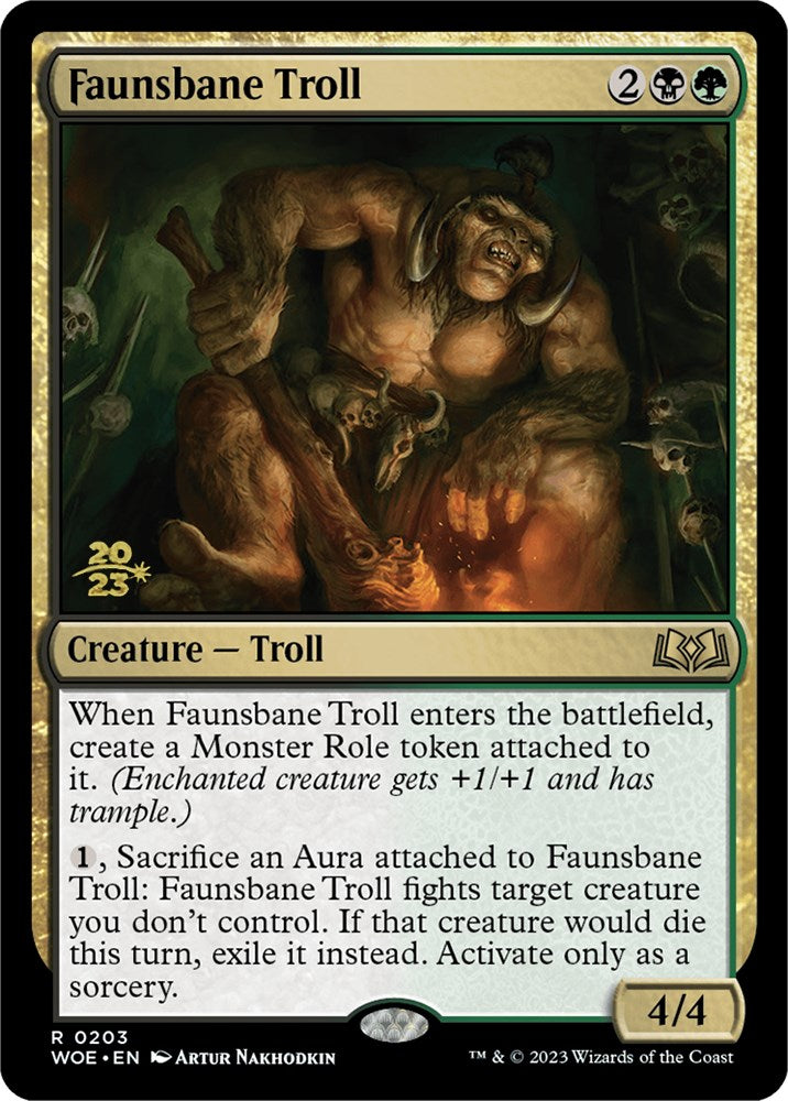 Faunsbane Troll [Wilds of Eldraine Prerelease Promos] | Devastation Store