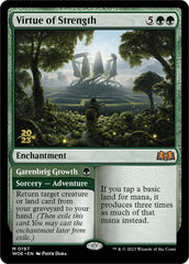 Virtue of Strength // Garenbrig Growth [Wilds of Eldraine Prerelease Promos] | Devastation Store