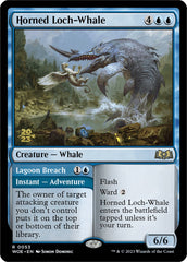 Horned Loch-Whale // Lagoon Breach [Wilds of Eldraine Prerelease Promos] | Devastation Store