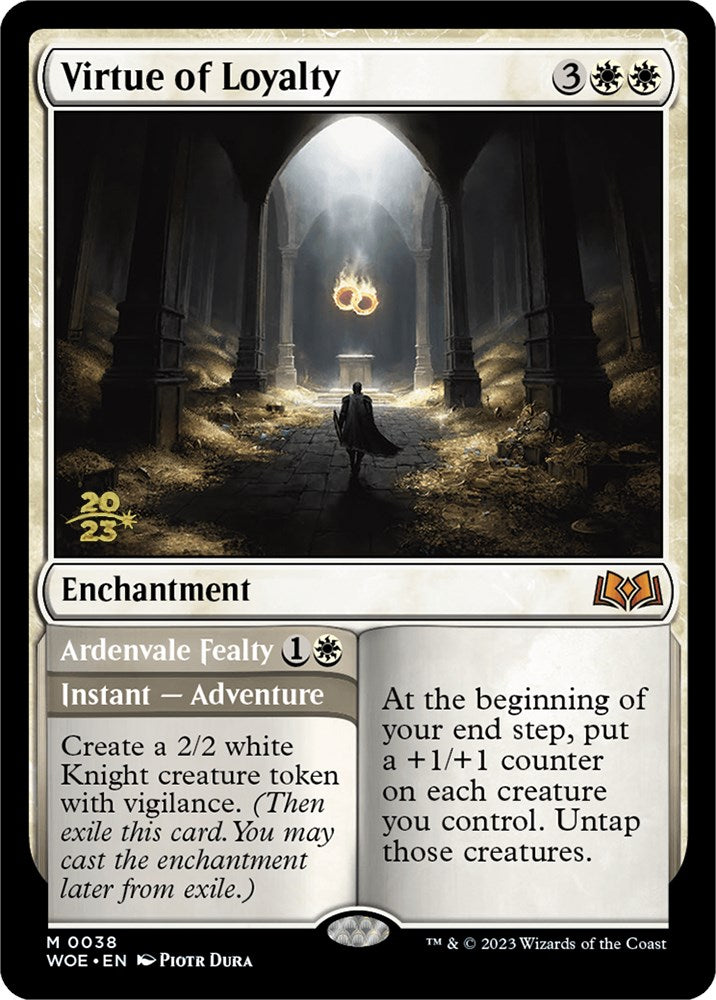 Virtue of Loyalty // Ardenvale Fealty [Wilds of Eldraine Prerelease Promos] | Devastation Store