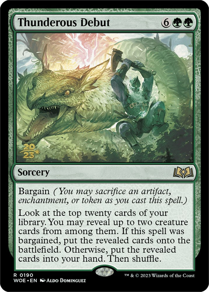 Thunderous Debut [Wilds of Eldraine Prerelease Promos] | Devastation Store